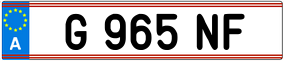 Trailer License Plate